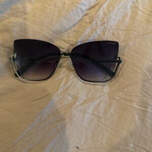 Topfoxx  Black and Silver Sunglasses